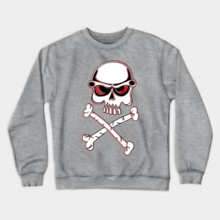 No Passage Skull Crossbones Danger Warning Hazard Bones Risk Crewneck Sweatshirt